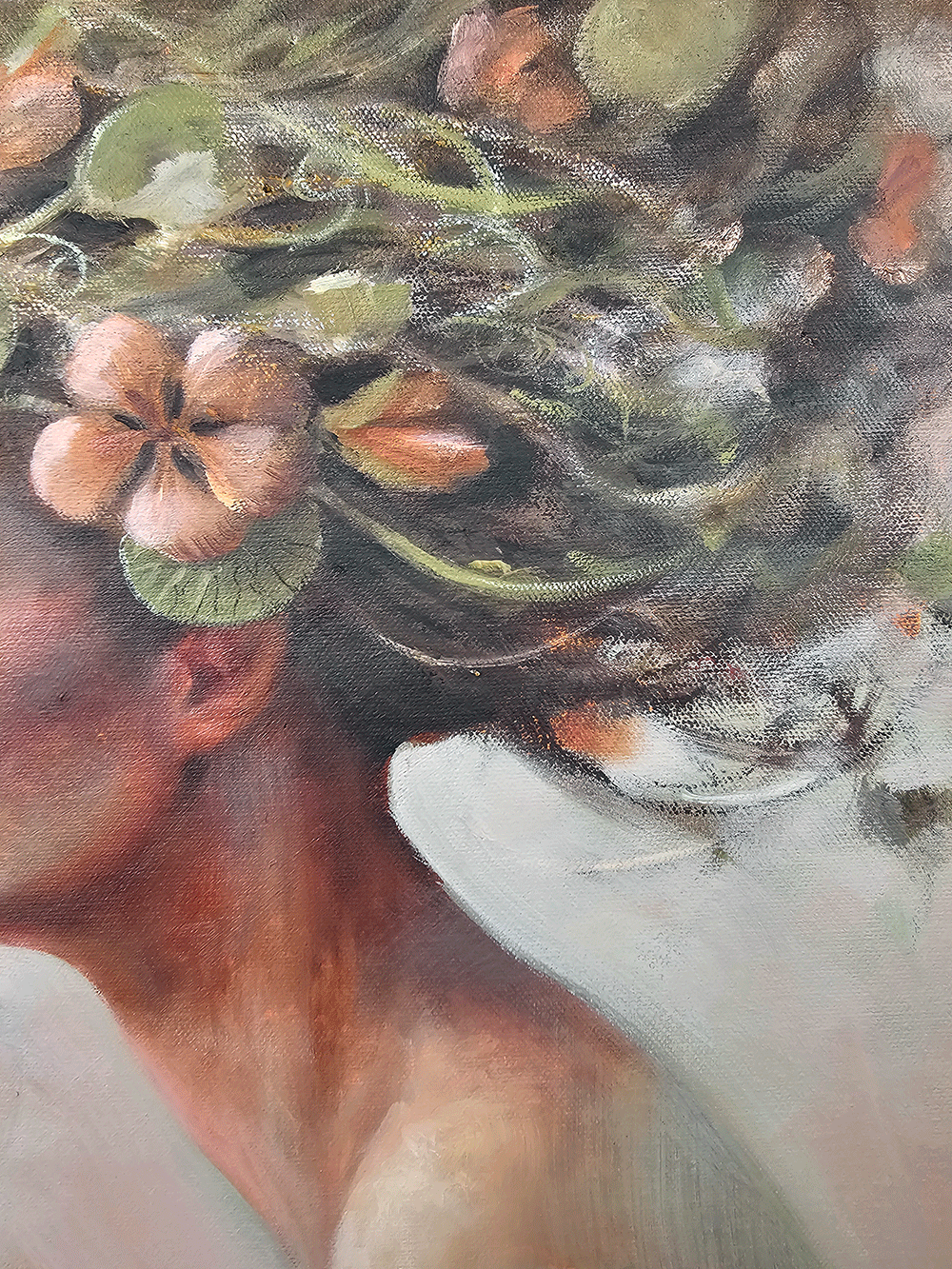 She blooms quietly