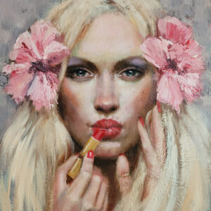 Lipstick on